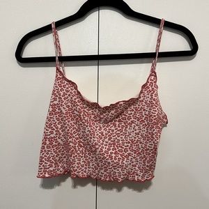 Pink Cheetah Shein Tank top